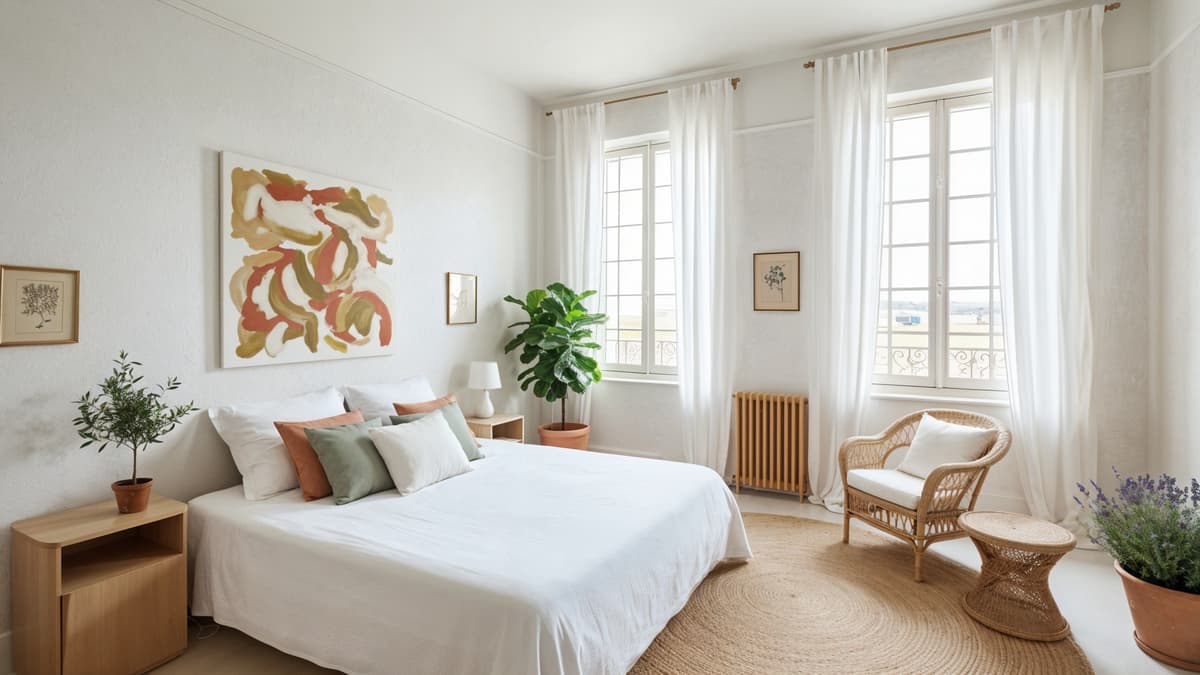 Rénovation chambre ancienne vers style Provençal