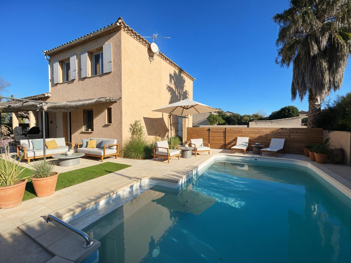 Dirty pool patio to clean landscaped pool transformation