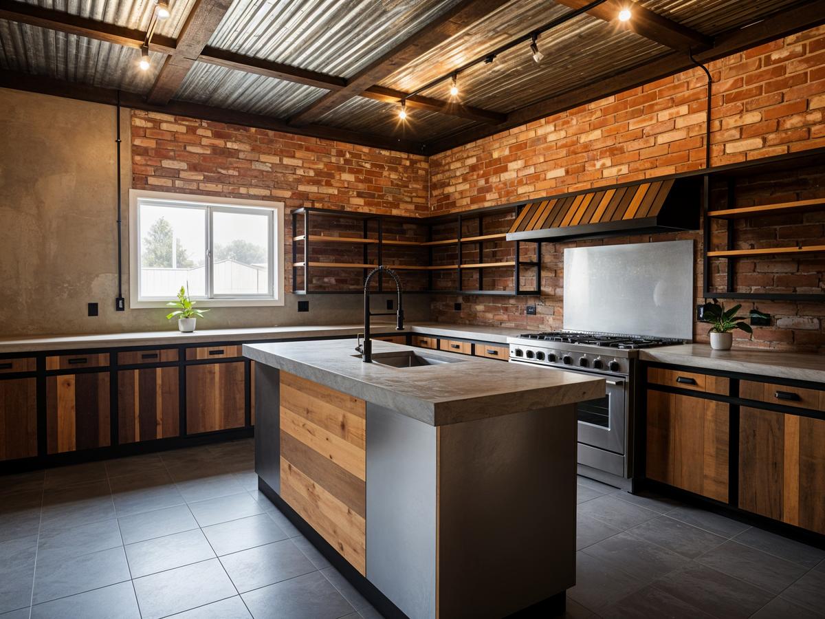 Rénovation cuisine basique vers style industriel