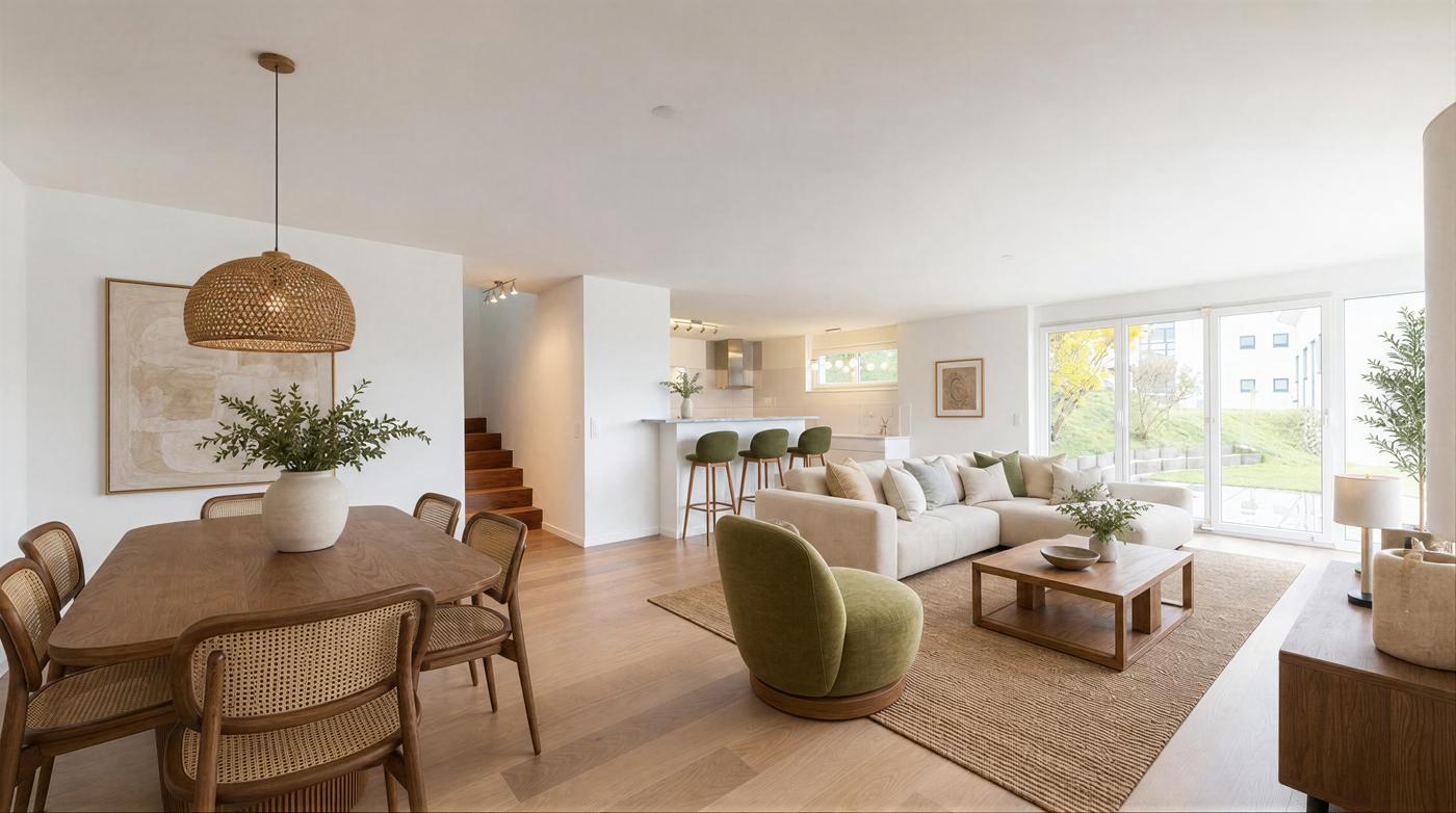 Automatic virtual staging example
