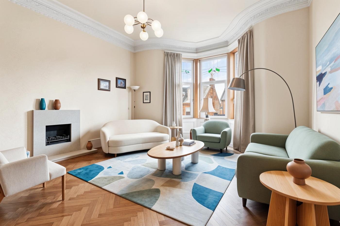 Rénovation séjour ancien vers style Copenhagen