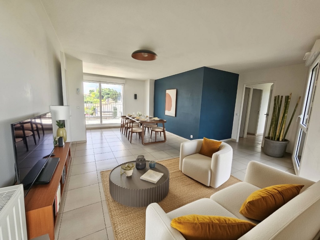 Tile floor to parquet floor transformation