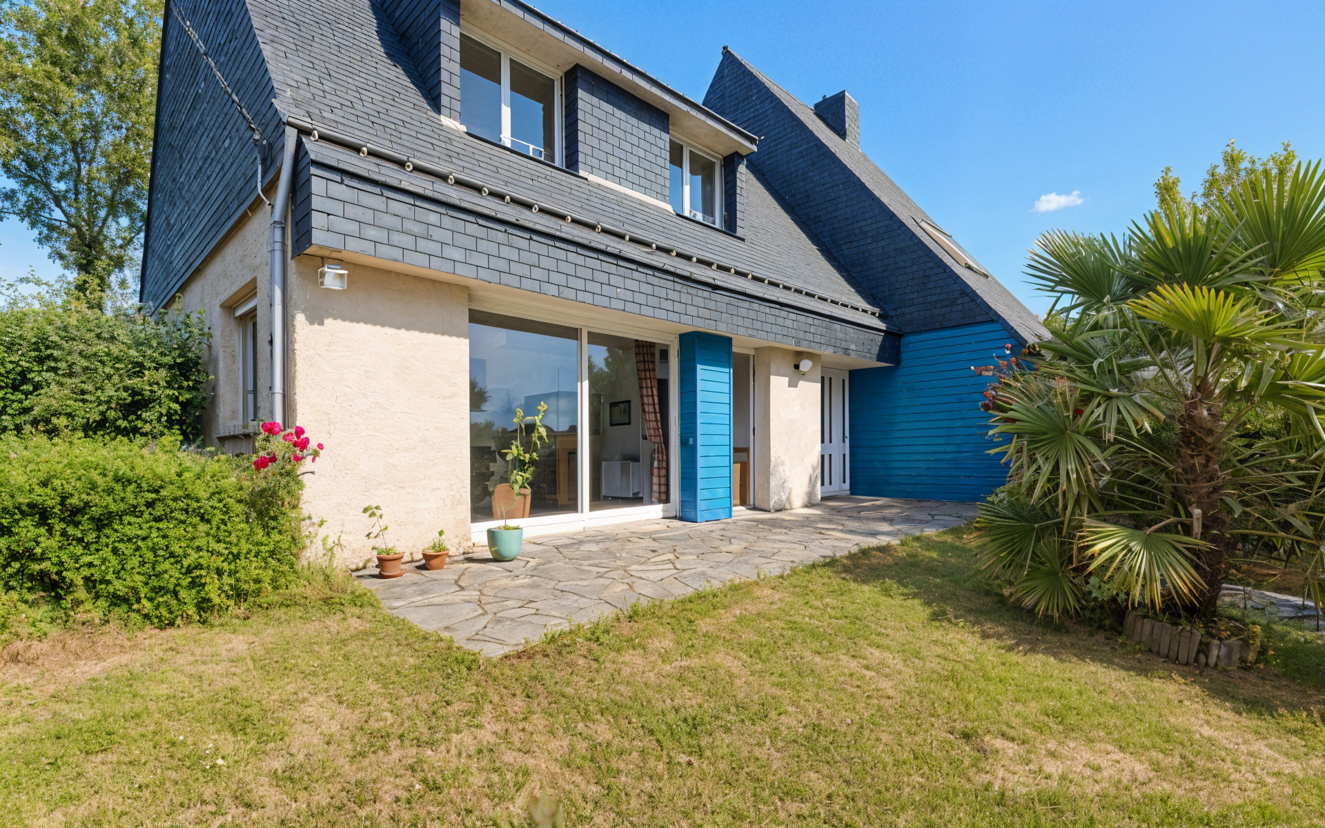 AI sky transformation before/after